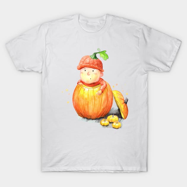 Baby Pumpkin T-Shirt by Vicky Kuhn Illustration